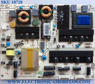 FUENTE DE PODER / INSIGNIA 125676 / RSAG7.820.2194/ROH / TU25C96-1 / PANEL LTA550HJ05 / MODELO NS-55E560A11